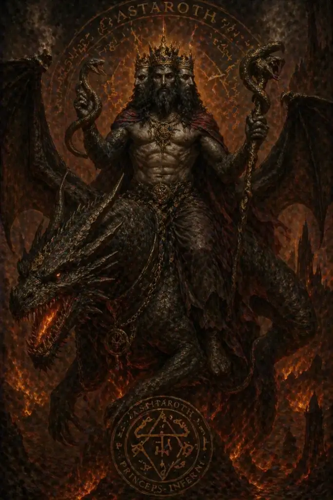 Astaroth - Dämonen aus der Christentum-Tradition, historisch-illustrativ