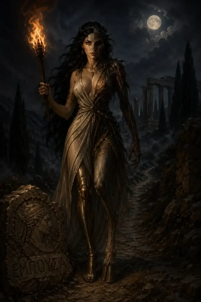 Empusa - Dämonen aus der Griechenland-Tradition, historisch-illustrativ