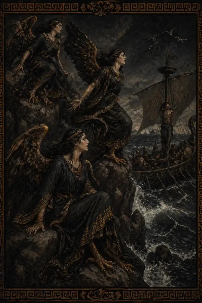 Sirenen - Dämonen aus der Griechenland-Tradition, historisch-illustrativ