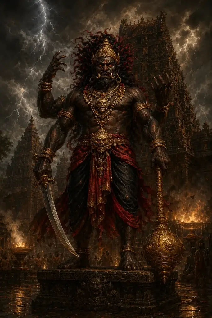 Rakshasa - Dämonen aus der Hinduismus-Tradition, historisch-illustrativ