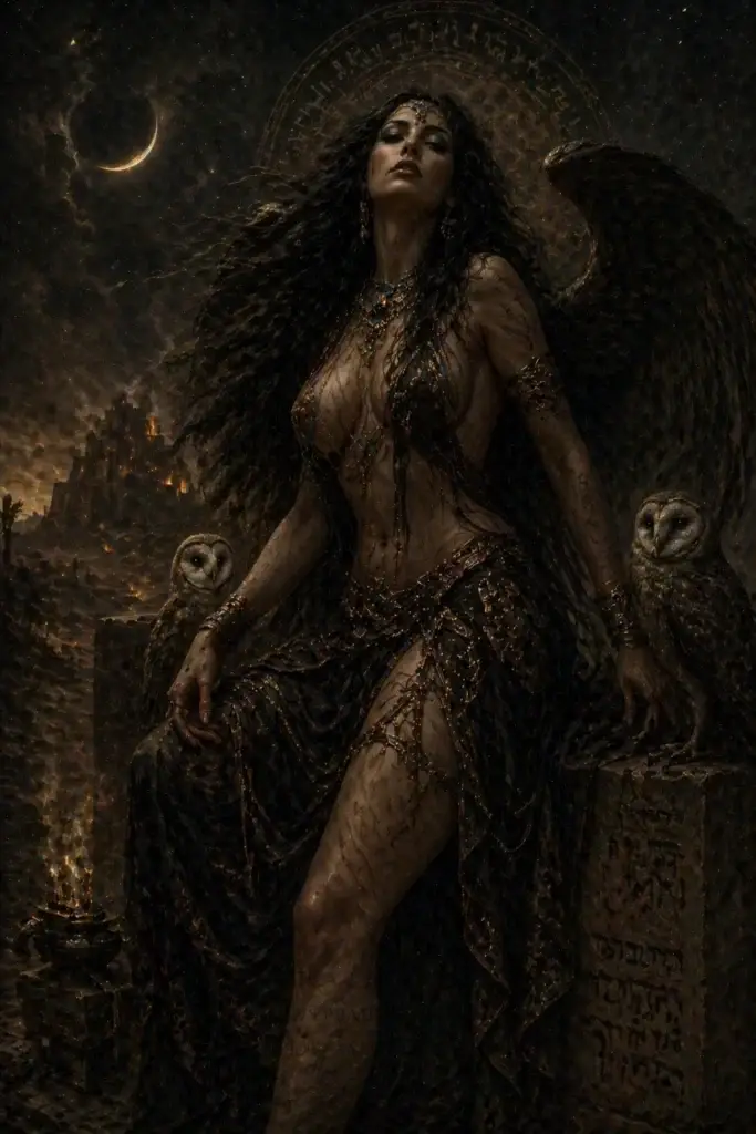 Lilith - Dämonen aus der Judentum-Tradition, historisch-illustrativ