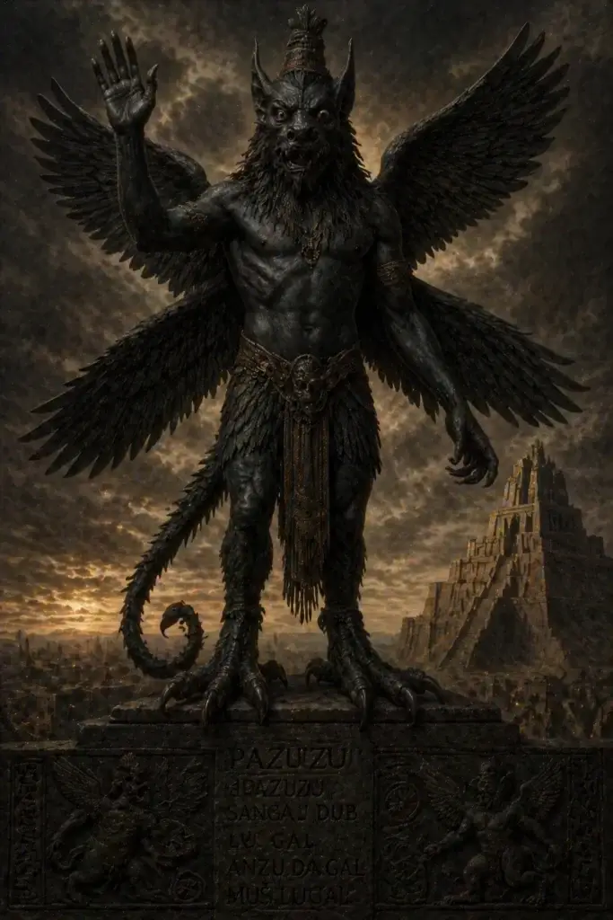 Pazuzu - Dämonen aus der Mesopotamien-Tradition, historisch-illustrativ