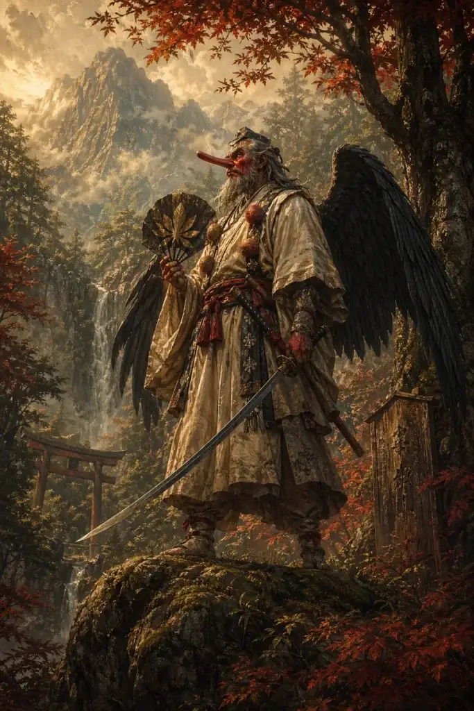 Tengu - Geister aus der Japan-Tradition, historisch-illustrativ