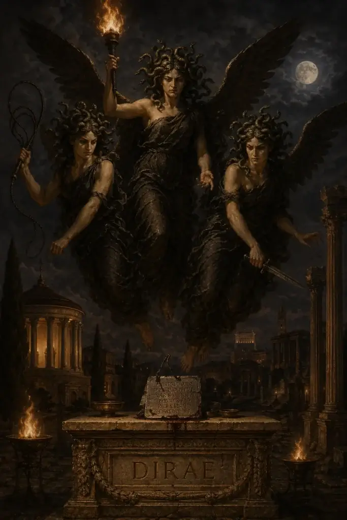 Dirae - Geister aus der Rom-Tradition, historisch-illustrativ