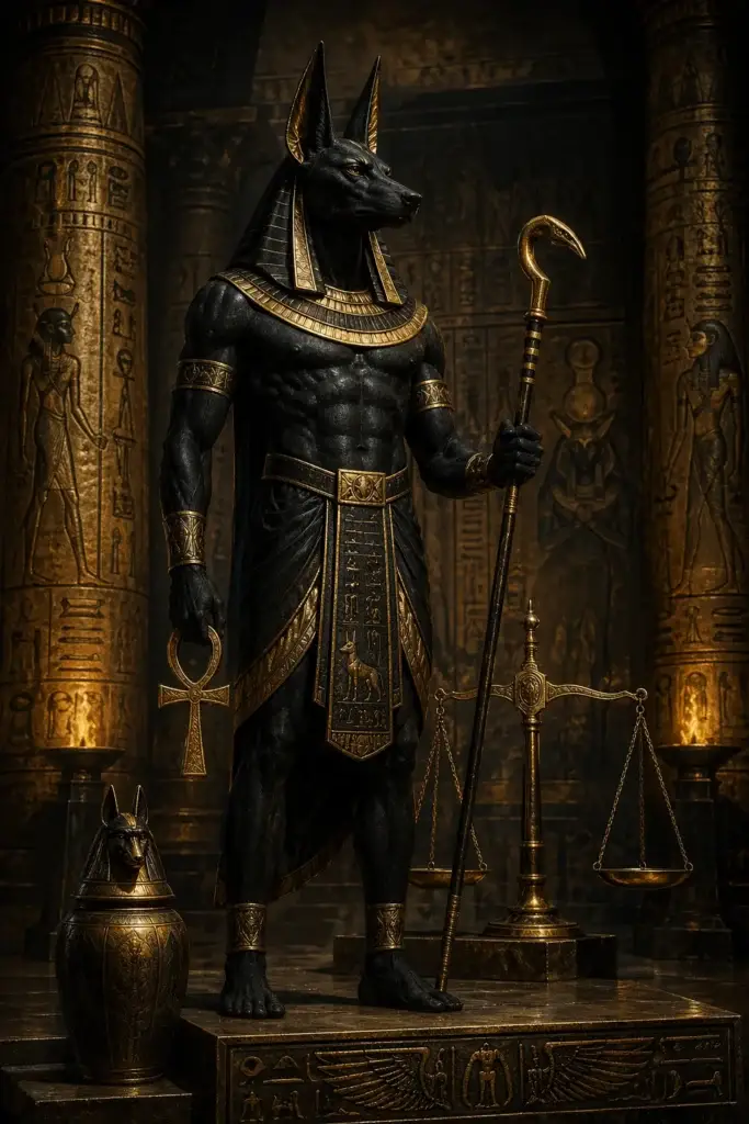 Anubis - Götter aus der Ägypten-Tradition, historisch-illustrativ