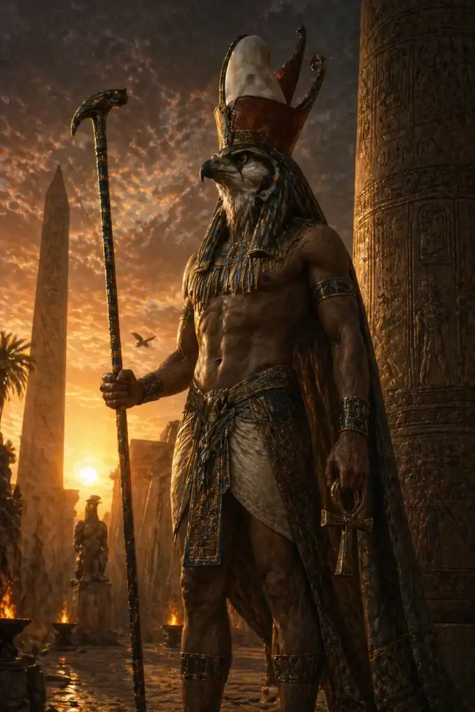 Horus – Falkengott des ägyptischen Pantheons, Sohn von Osiris und Isis