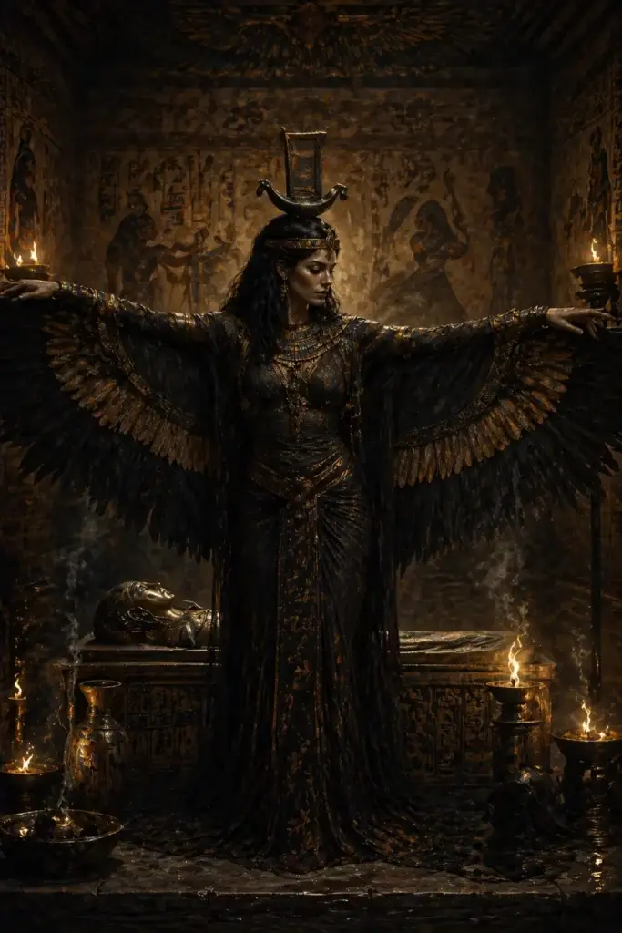 Nephthys - Götter aus der Ägypten-Tradition, historisch-illustrativ