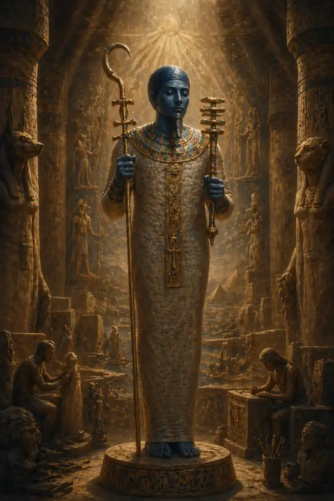 Ptah - Götter aus der Ägypten-Tradition, historisch-illustrativ