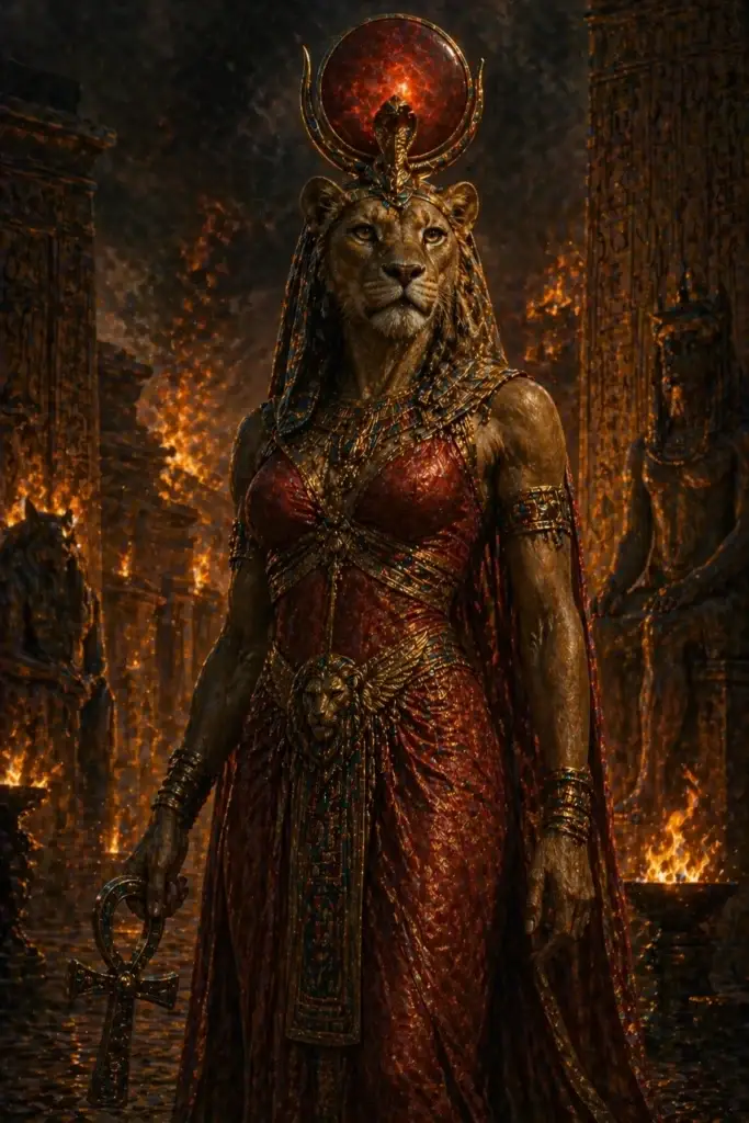 Sekhmet - Götter aus der Ägypten-Tradition, historisch-illustrativ