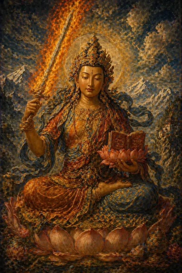 Manjushri – Wesen aus der Buddhismus-Tradition