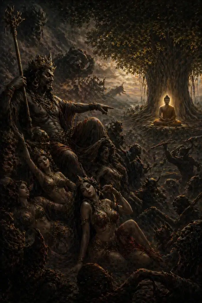 Mara - Götter aus der Buddhismus-Tradition, historisch-illustrativ