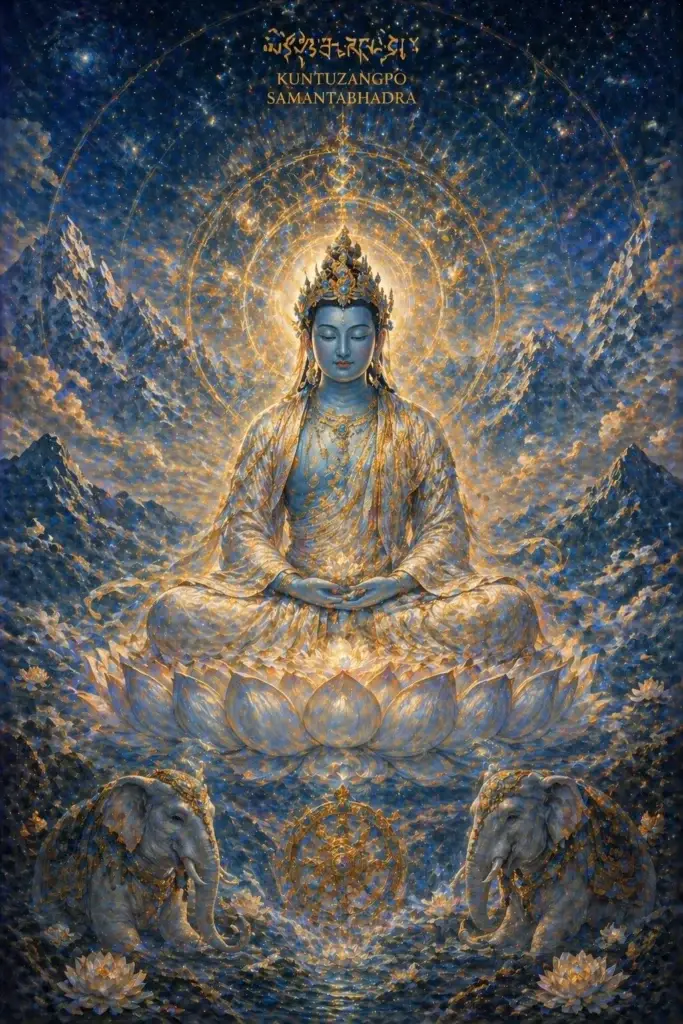 Samantabhadra - Götter aus der Buddhismus-Tradition, historisch-illustrativ