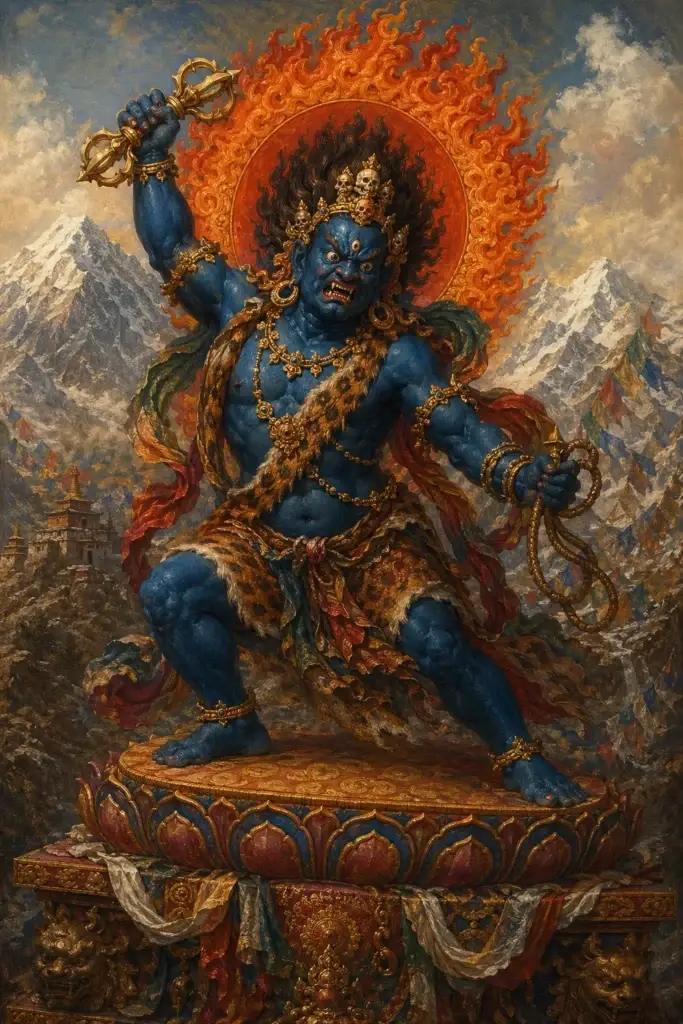 Vajrapani - Götter aus der Buddhismus-Tradition, historisch-illustrativ