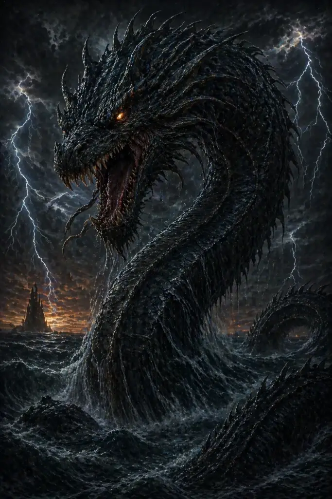 Leviathan - Götter aus der Christentum-Tradition, historisch-illustrativ