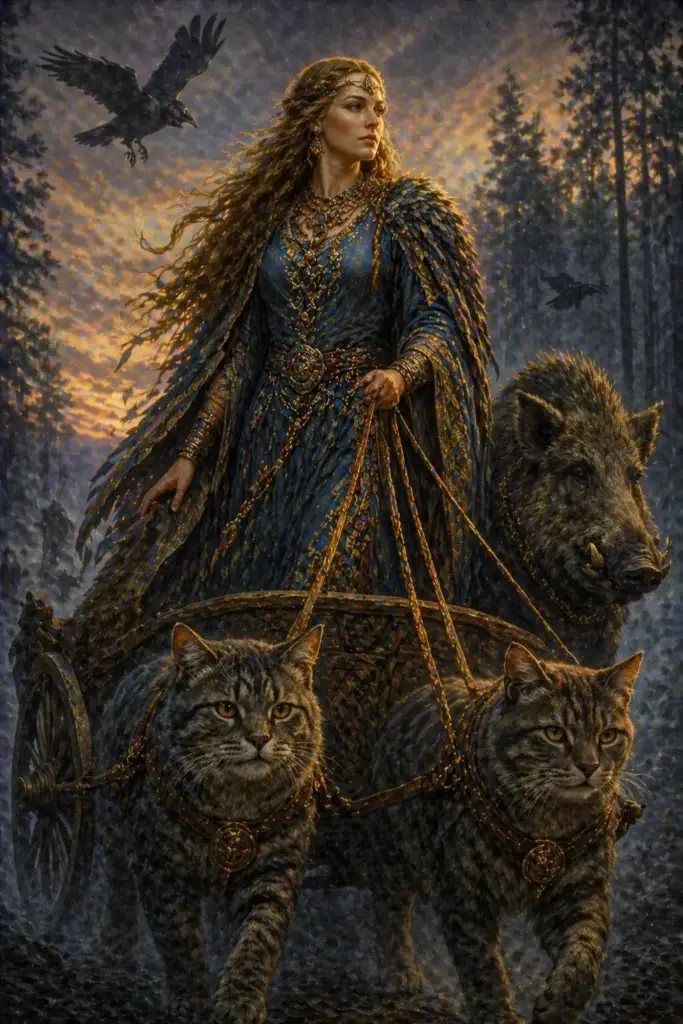 Freyja - Götter aus der Germanisch-Tradition, historisch-illustrativ