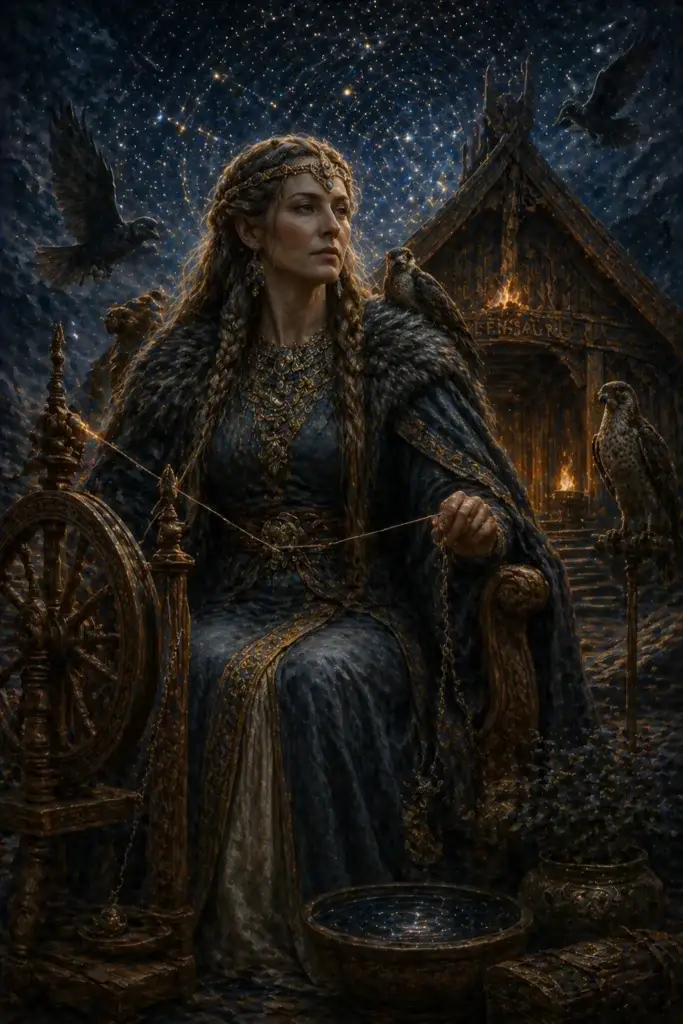 Frigg - Götter aus der Germanisch-Tradition, historisch-illustrativ
