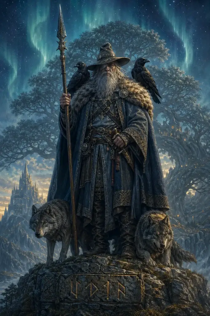 Odin - Götter aus der Germanisch-Tradition, historisch-illustrativ