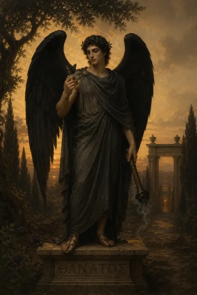 Thanatos - Götter aus der Griechenland-Tradition, historisch-illustrativ