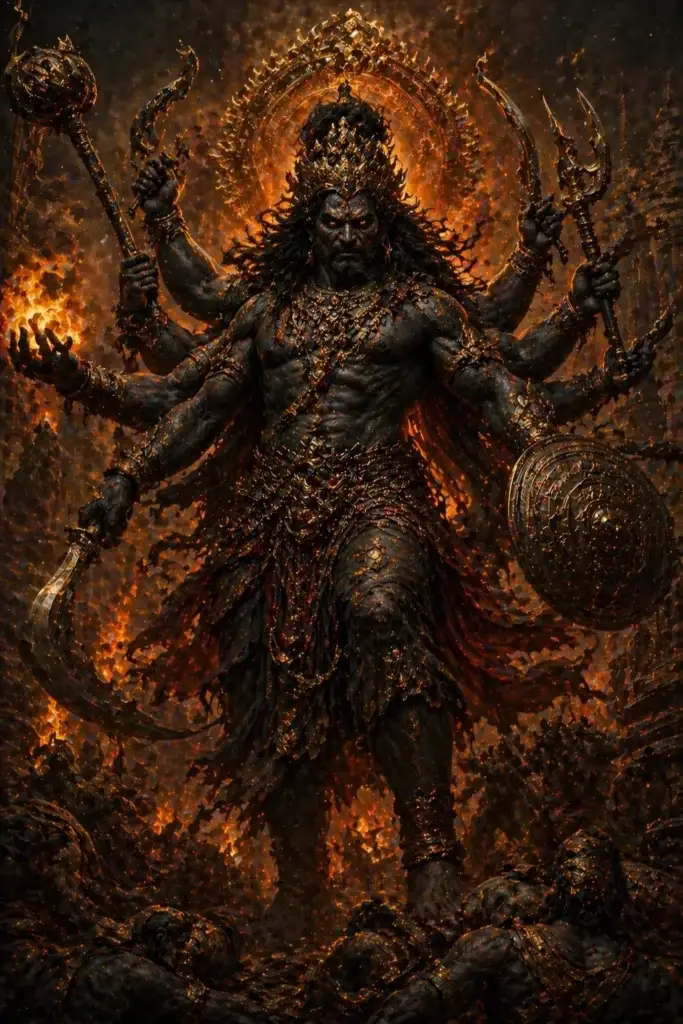 Asura - Götter aus der Hinduismus-Tradition, historisch-illustrativ