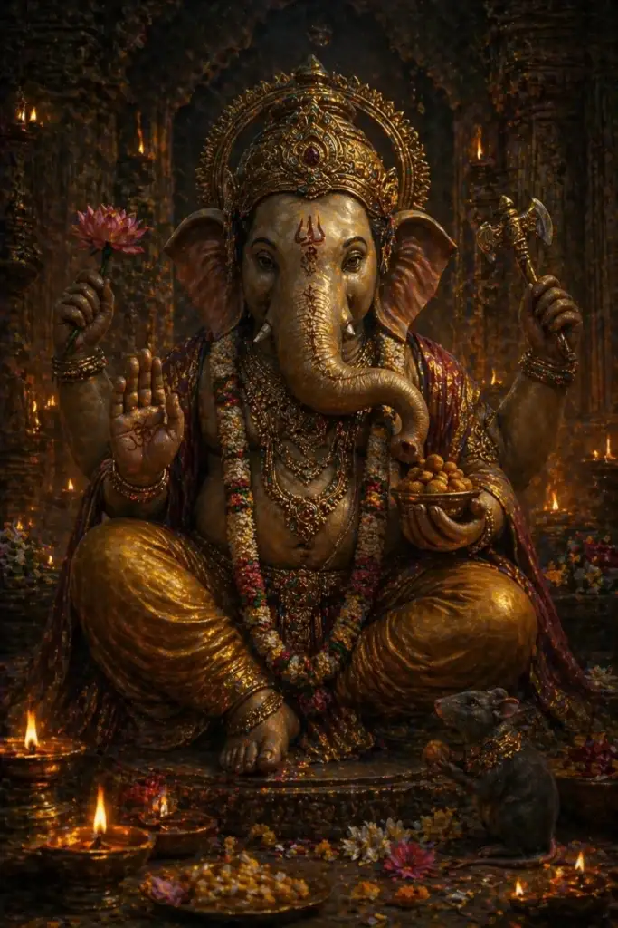 Ganesha - Götter aus der Hinduismus-Tradition, historisch-illustrativ
