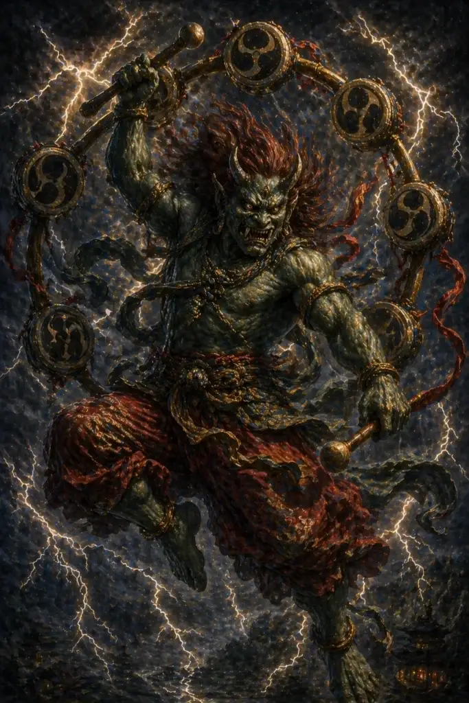 Raijin - Götter aus der Japan-Tradition, historisch-illustrativ