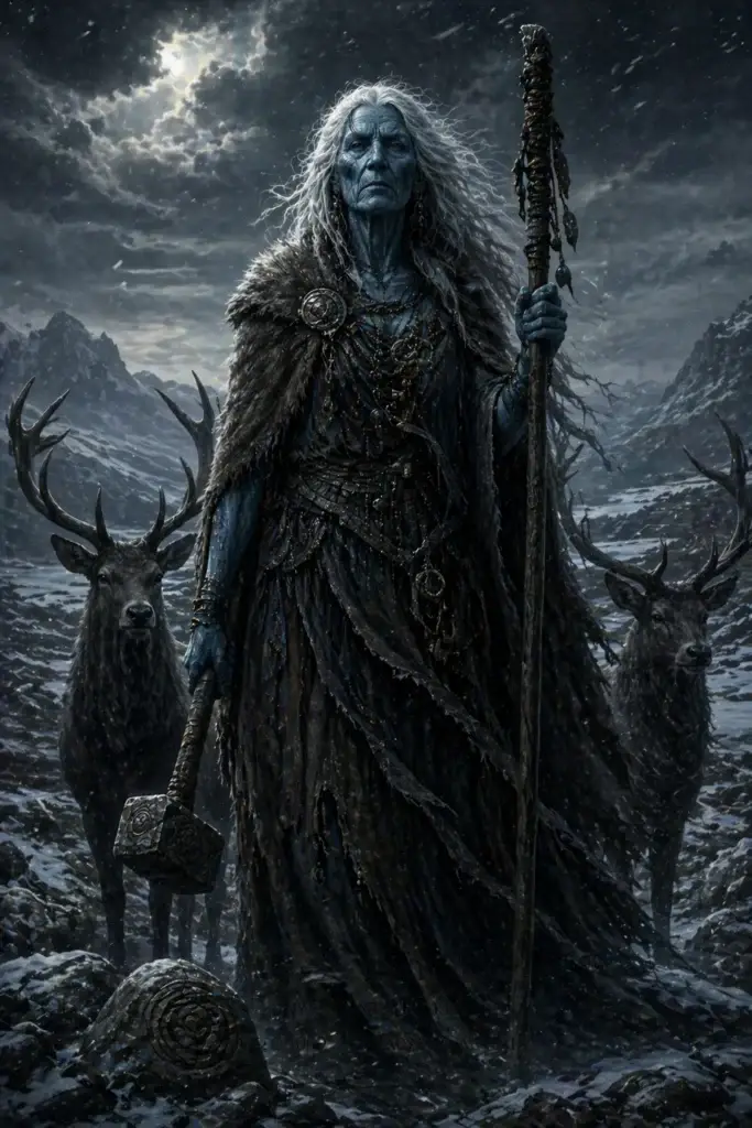 Cailleach - Götter aus der Keltisch-Tradition, historisch-illustrativ