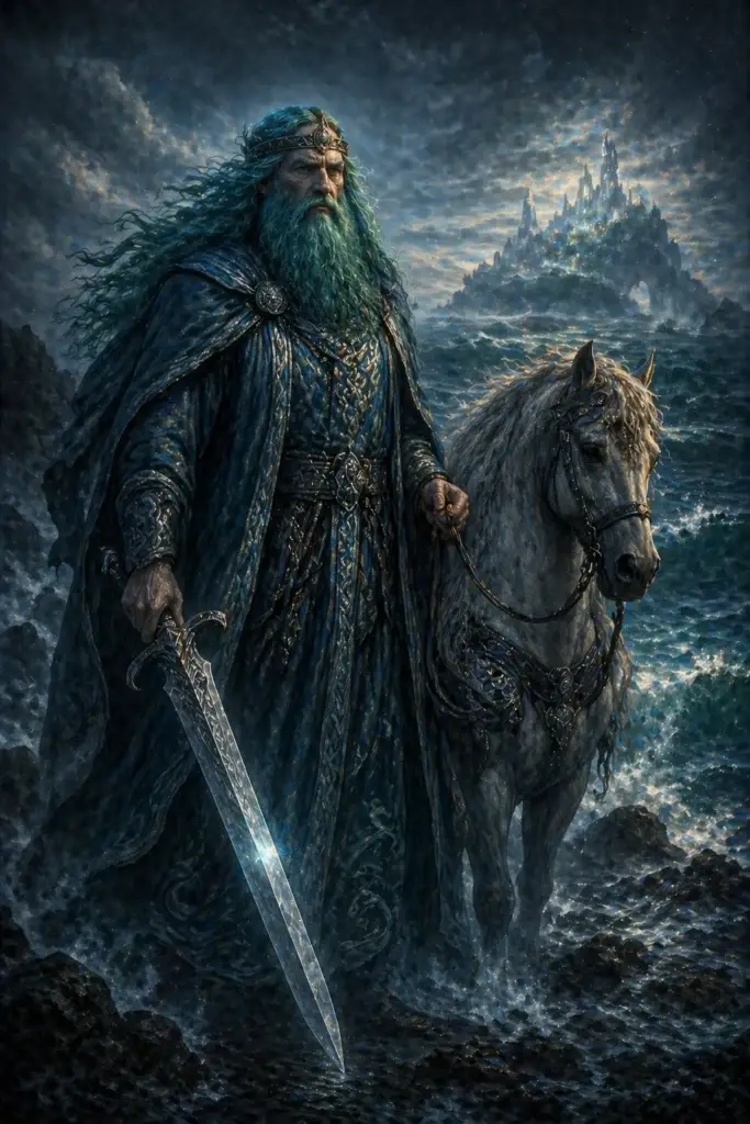 Manannan Mac Lir - Götter aus der Keltisch-Tradition, historisch-illustrativ