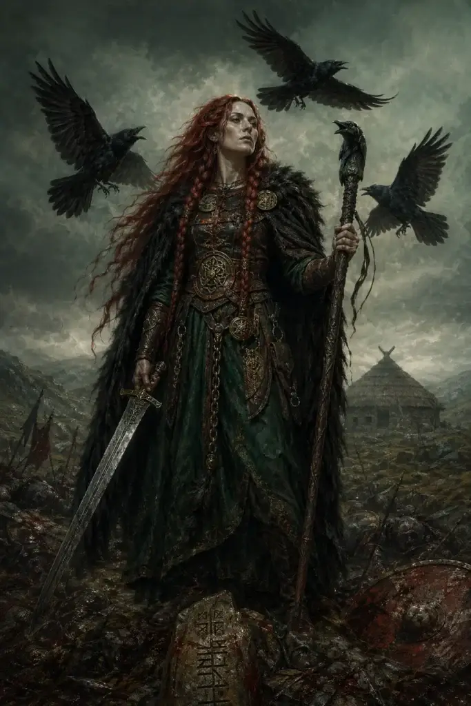 Morrigan - Götter aus der Keltisch-Tradition, historisch-illustrativ