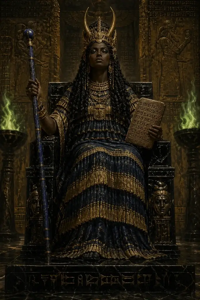Ereshkigal - Götter aus der Mesopotamien-Tradition, historisch-illustrativ