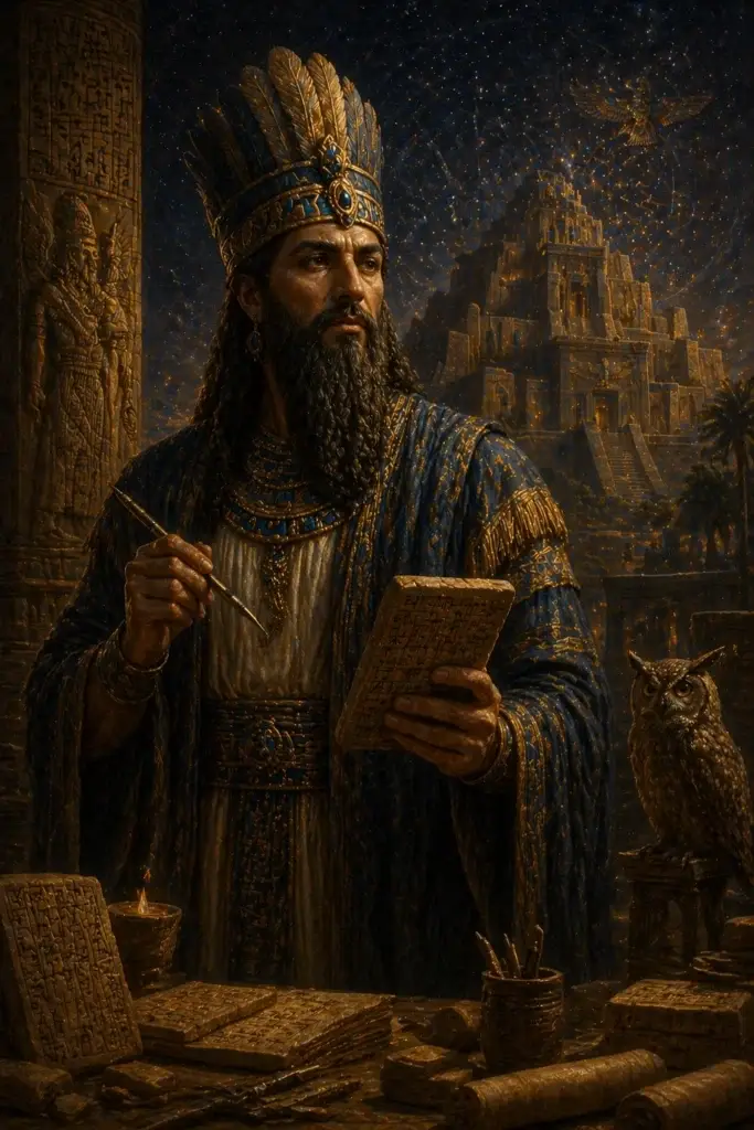 Nabu - Götter aus der Mesopotamien-Tradition, historisch-illustrativ