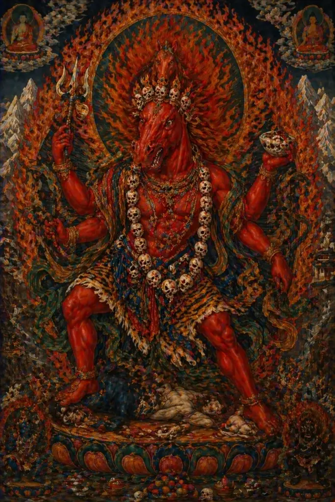 Hayagriva - Götter aus der Tibet-Tradition, historisch-illustrativ