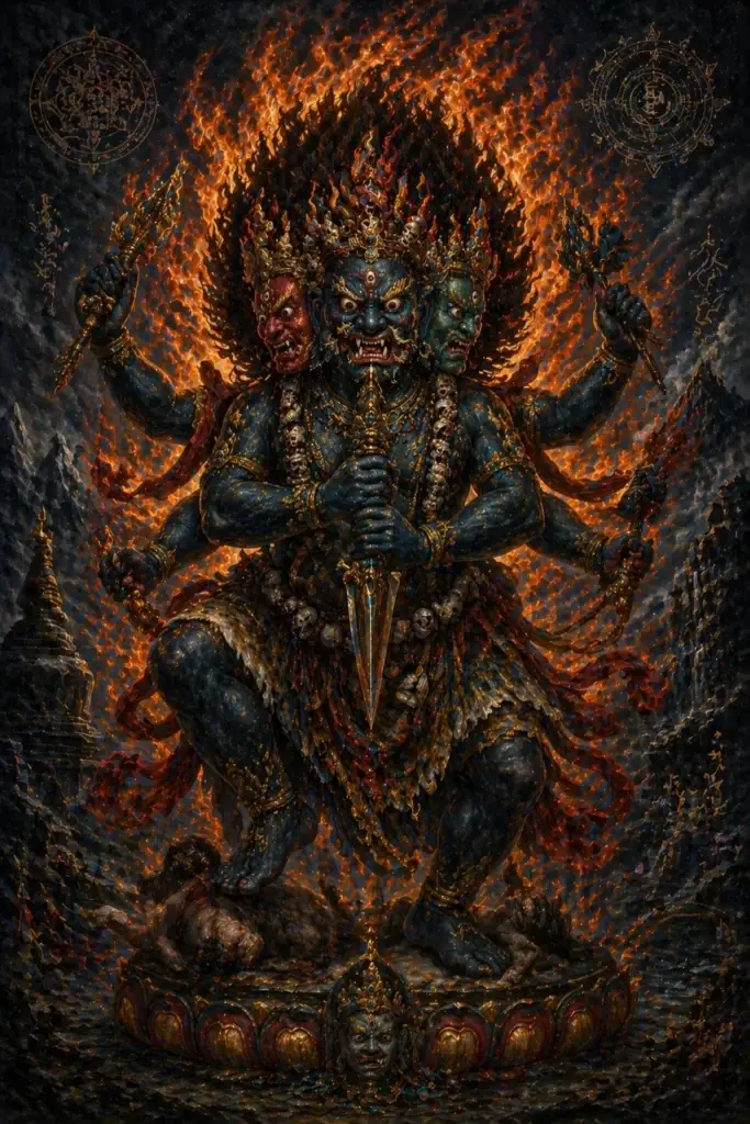 Vajrakilaya - Götter aus der Tibet-Tradition, historisch-illustrativ