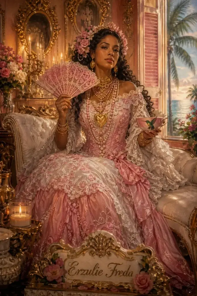 Erzulie Freda - Götter aus der Vodou-Tradition, historisch-illustrativ