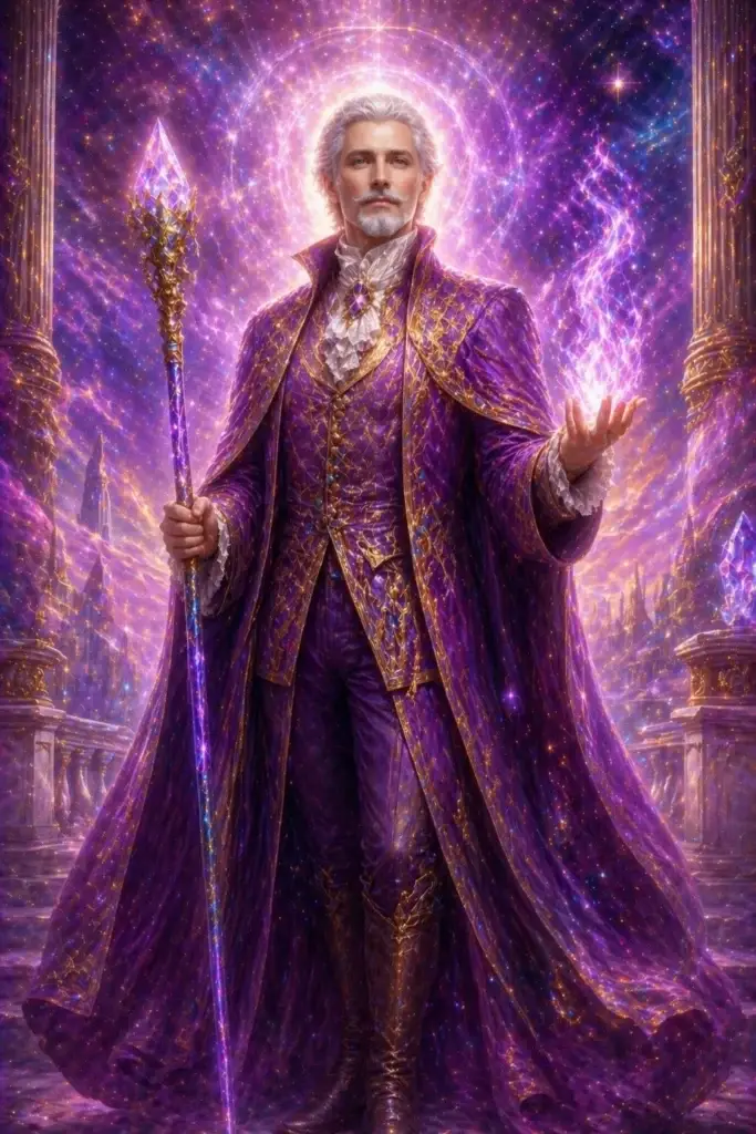 Saint Germain - lichtdurchflutete Illustration des Lichtwesens