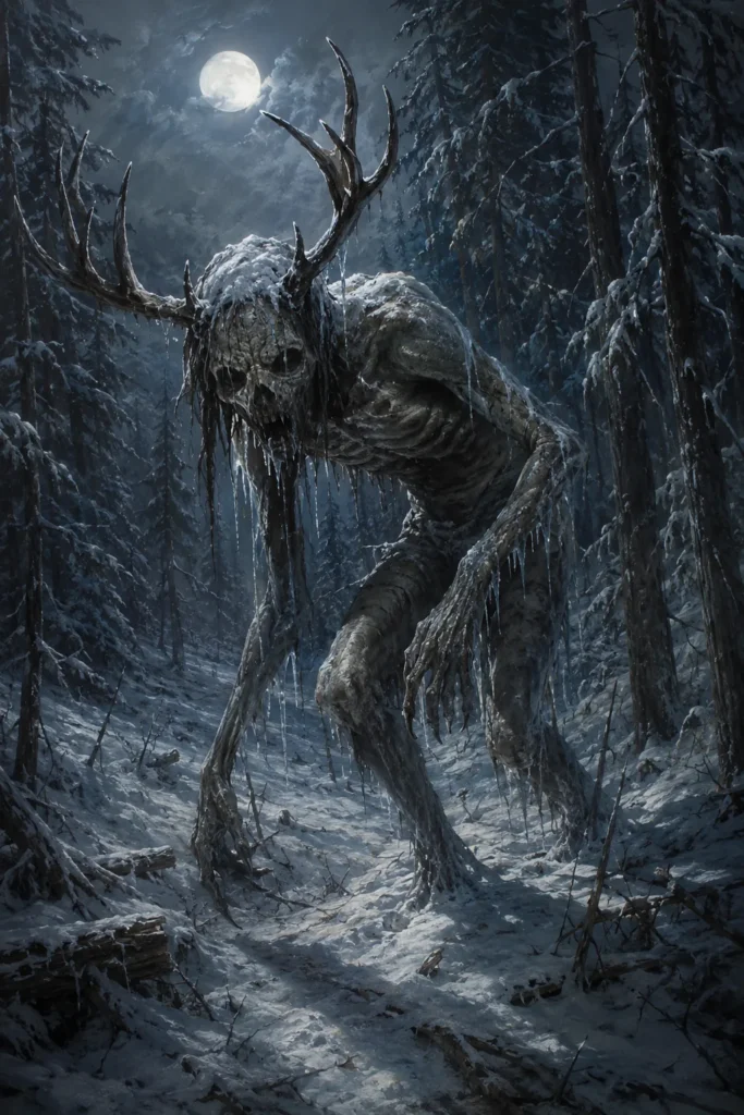 Wendigo - Geister aus der Native-american-Tradition, historisch-illustrativ