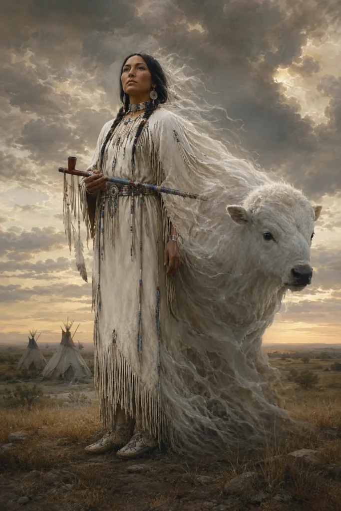 White Buffalo Calf Woman - Geister aus der Native-american-Tradition, historisch-illustrativ