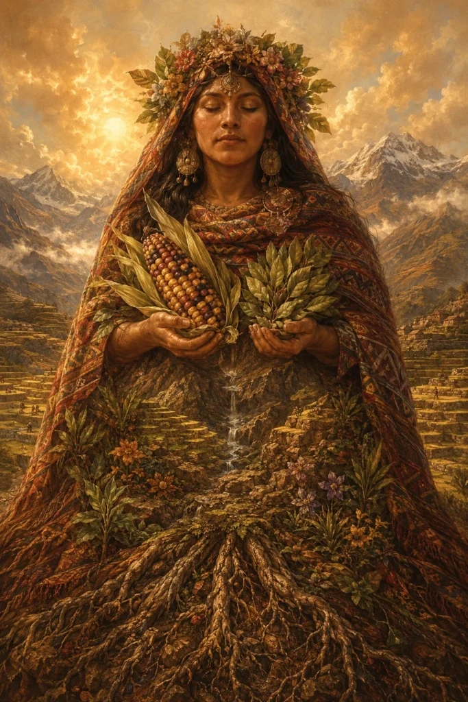 Pachamama - Götter aus der Anden-inka-Tradition, historisch-illustrativ