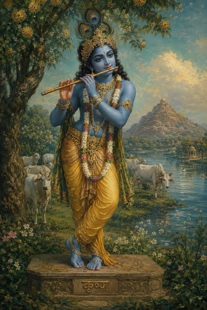 Krishna - gods from the Hindu tradition, historical-illustrative
