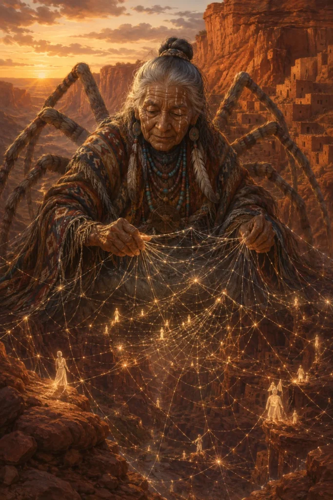 Spider Grandmother - Götter aus der Native-american-Tradition, historisch-illustrativ