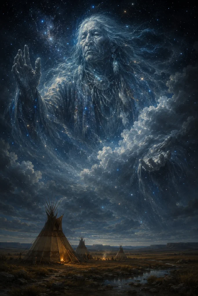 Tunkasila Grossvater Himmel - Götter aus der Native-american-Tradition, historisch-illustrativ