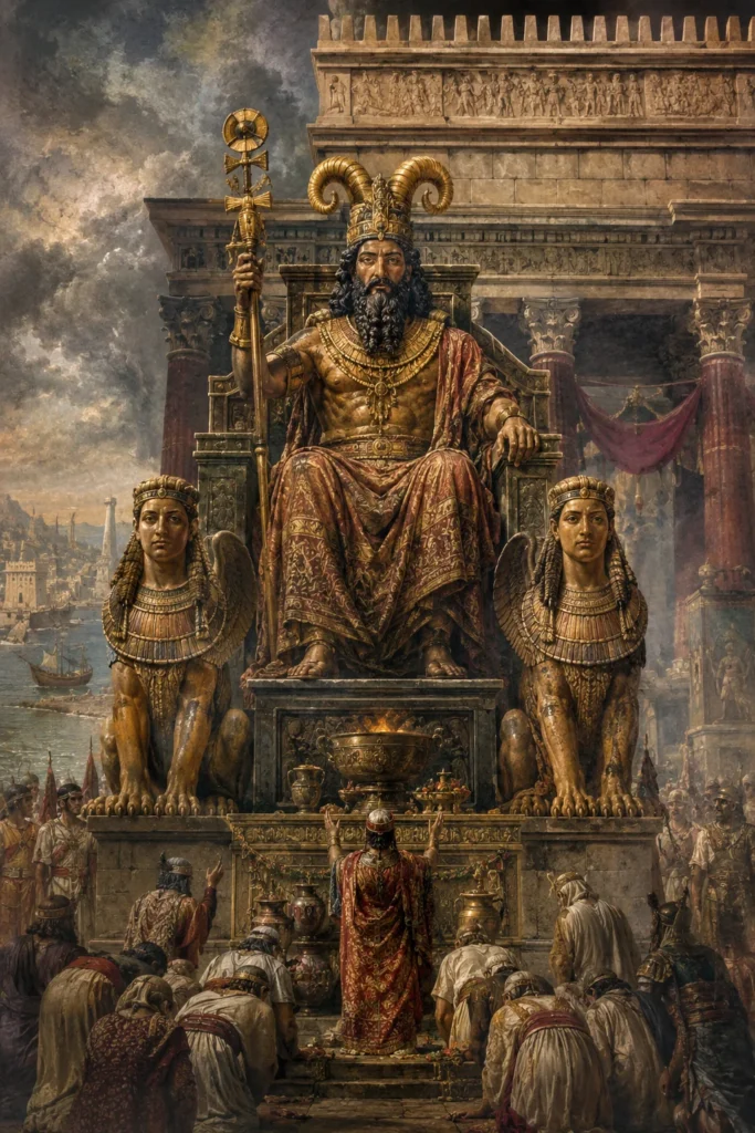 Baal Hammon - Götter aus der Phoenizisch-Tradition, historisch-illustrativ