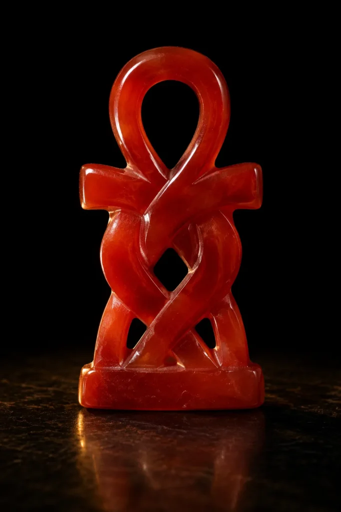 Isis knot - protective symbol, museum-style illustration