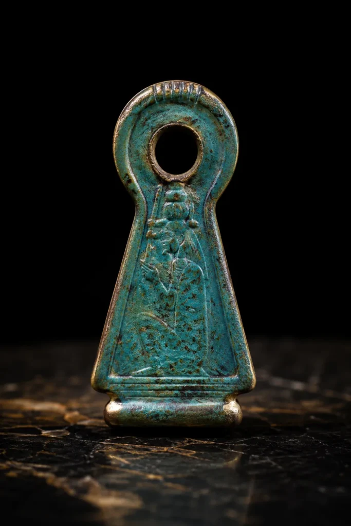 Menat - protective symbol, museum-style illustration