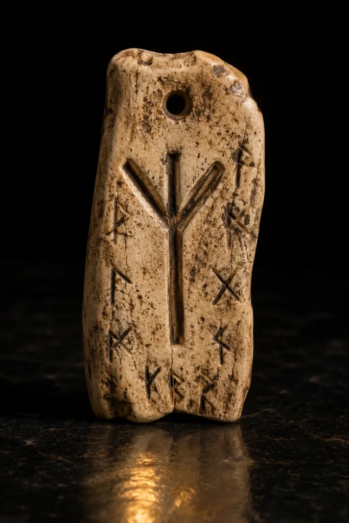 Protective runes: protective symbol, museum-style illustration
