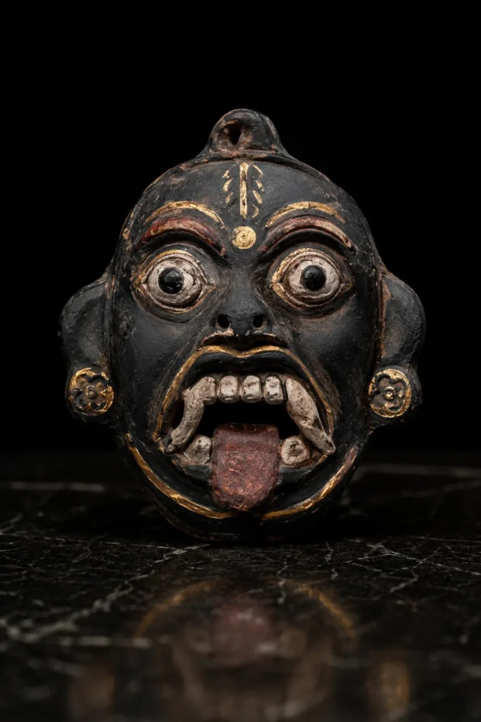 Nazar Battu, protective symbol, museum-style illustration