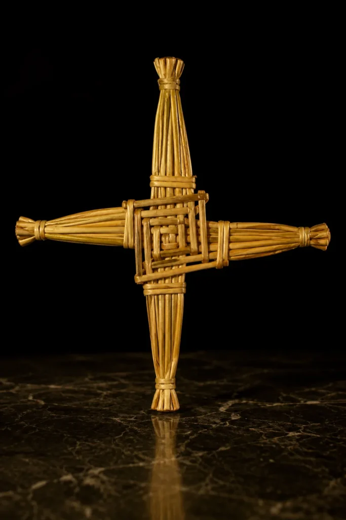 Brigid's Cross - protective symbol, museum-style illustration