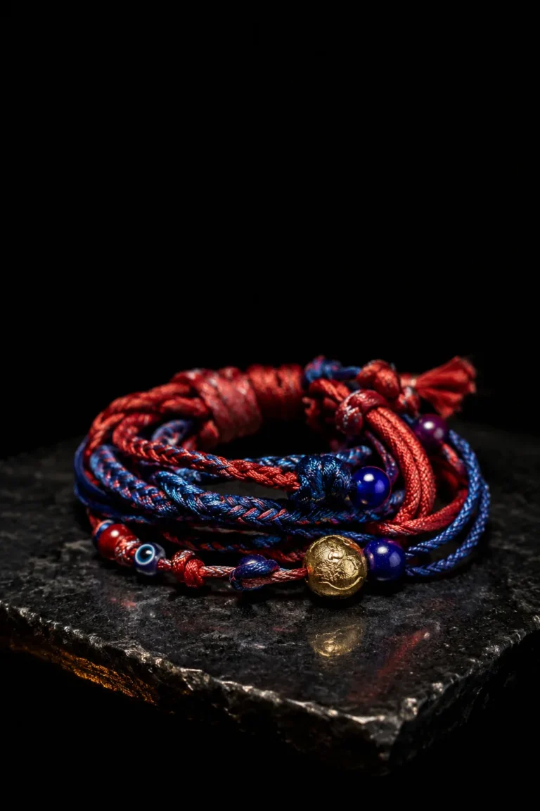 Cores protetoras: azul, vermelho e preto como defesa