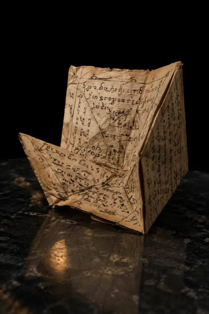 Himmelsbrief - protective symbol, museum-style illustration